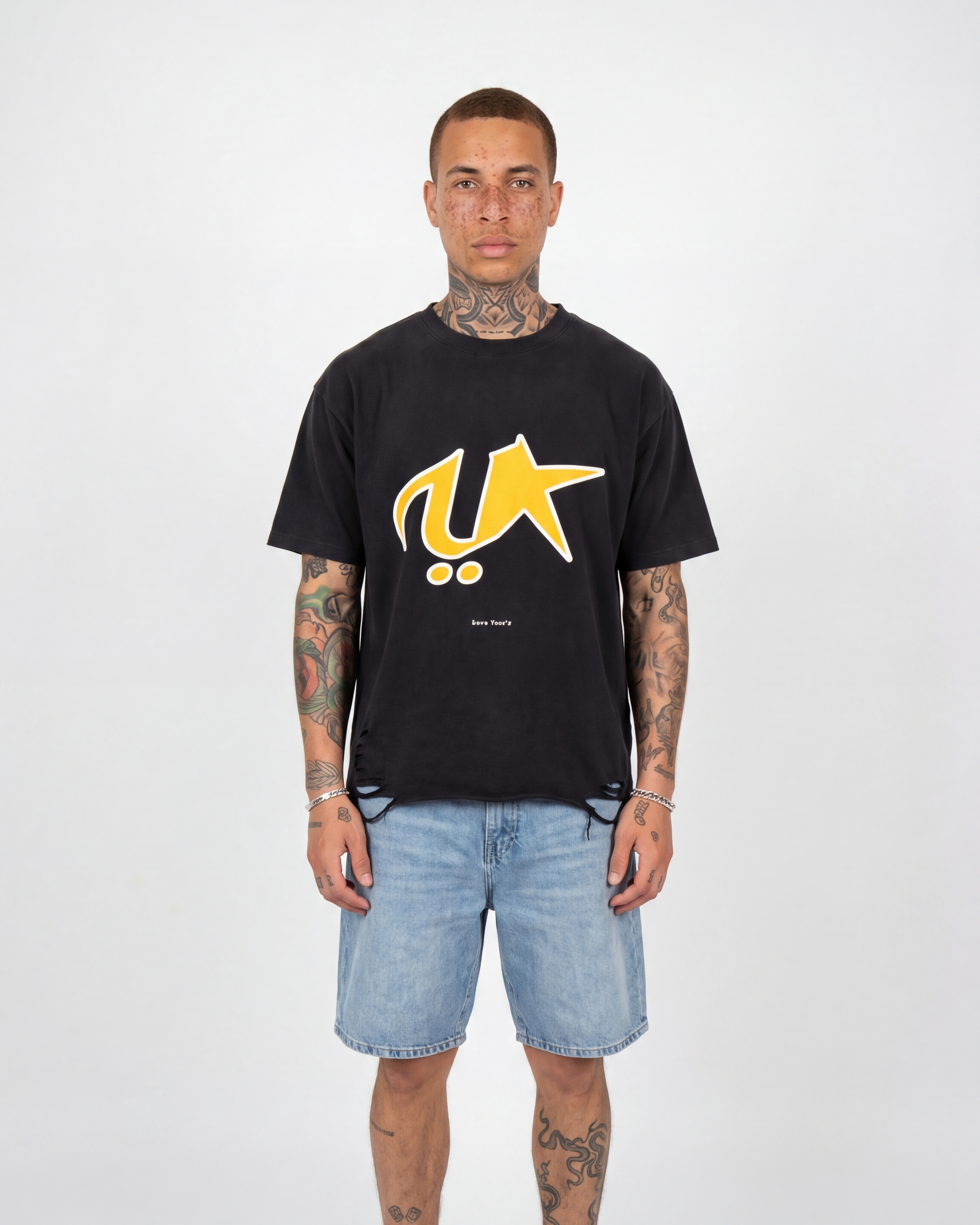 Emblem Distressed Tee