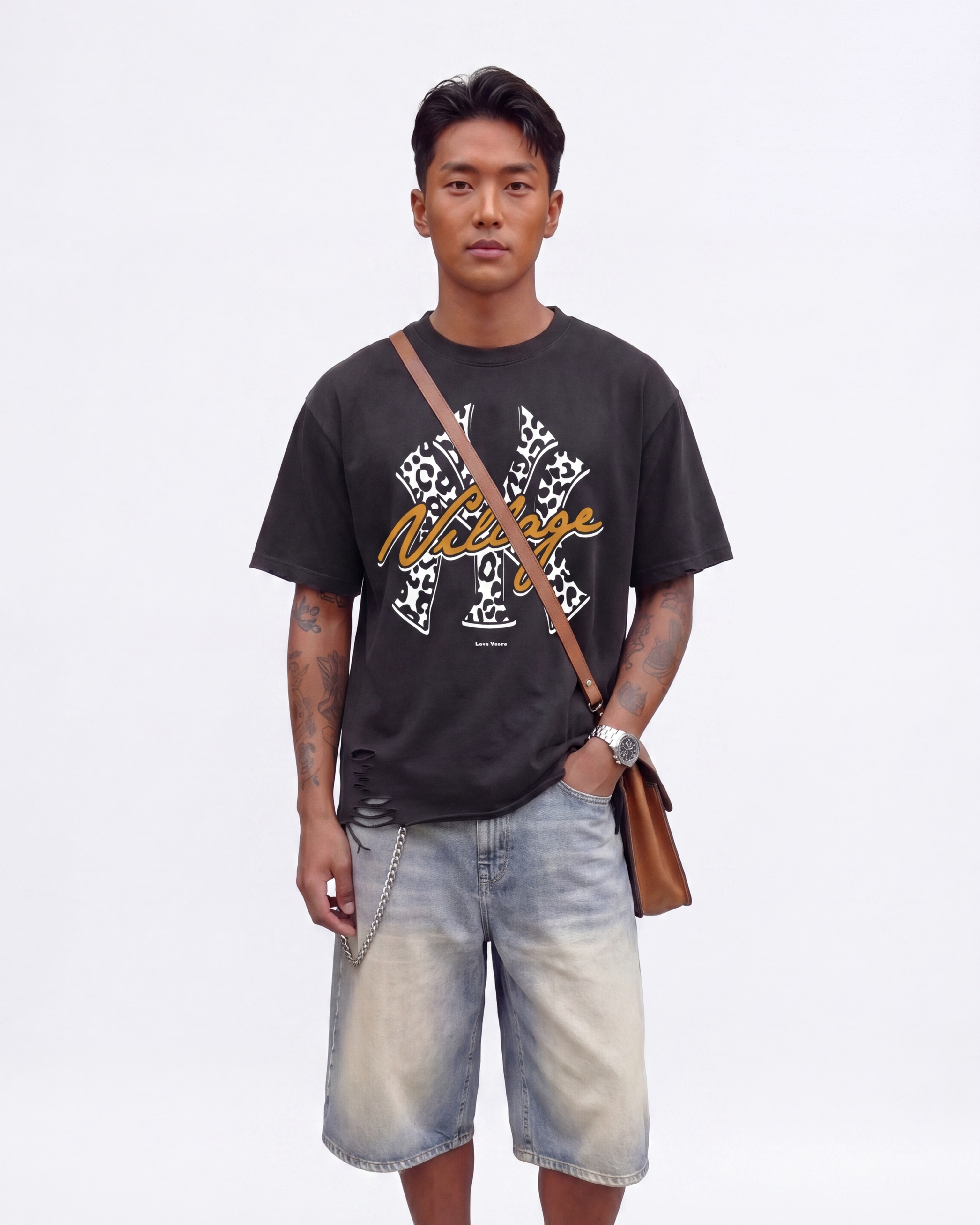 Signature Distressed Tee